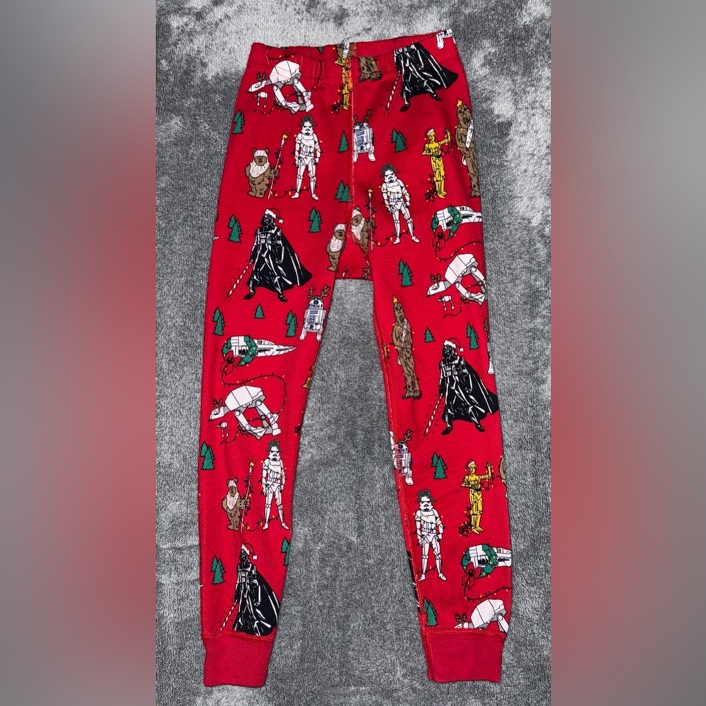 HANNA ANDERSSON Star Wars Character Kids Pajama Pants in Red Size 5
